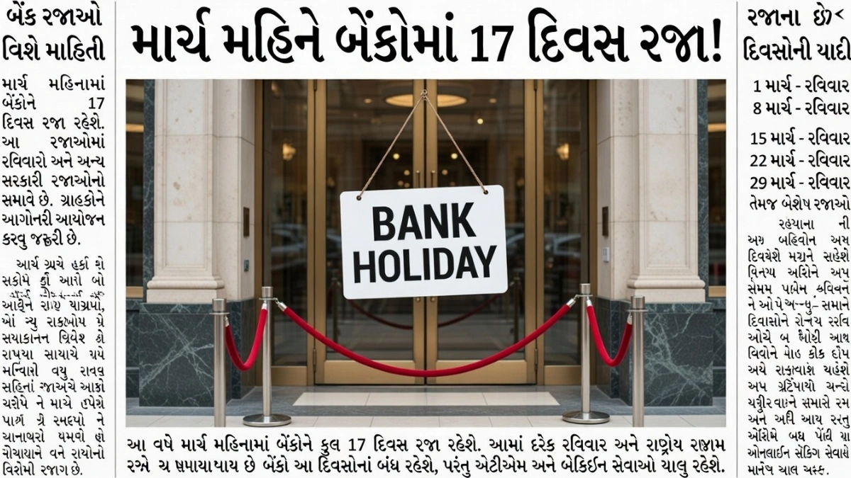 March Bank Closed Days